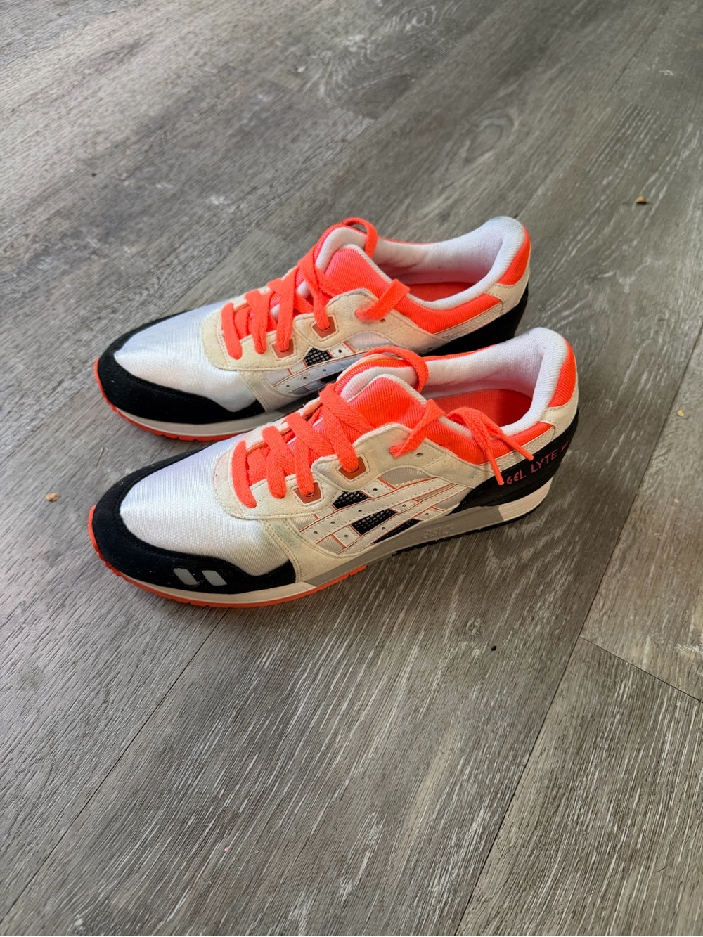 Asics Gel Lyte 3 OG Retro Flash Coral Men's Size 9 NWT With Imperfections